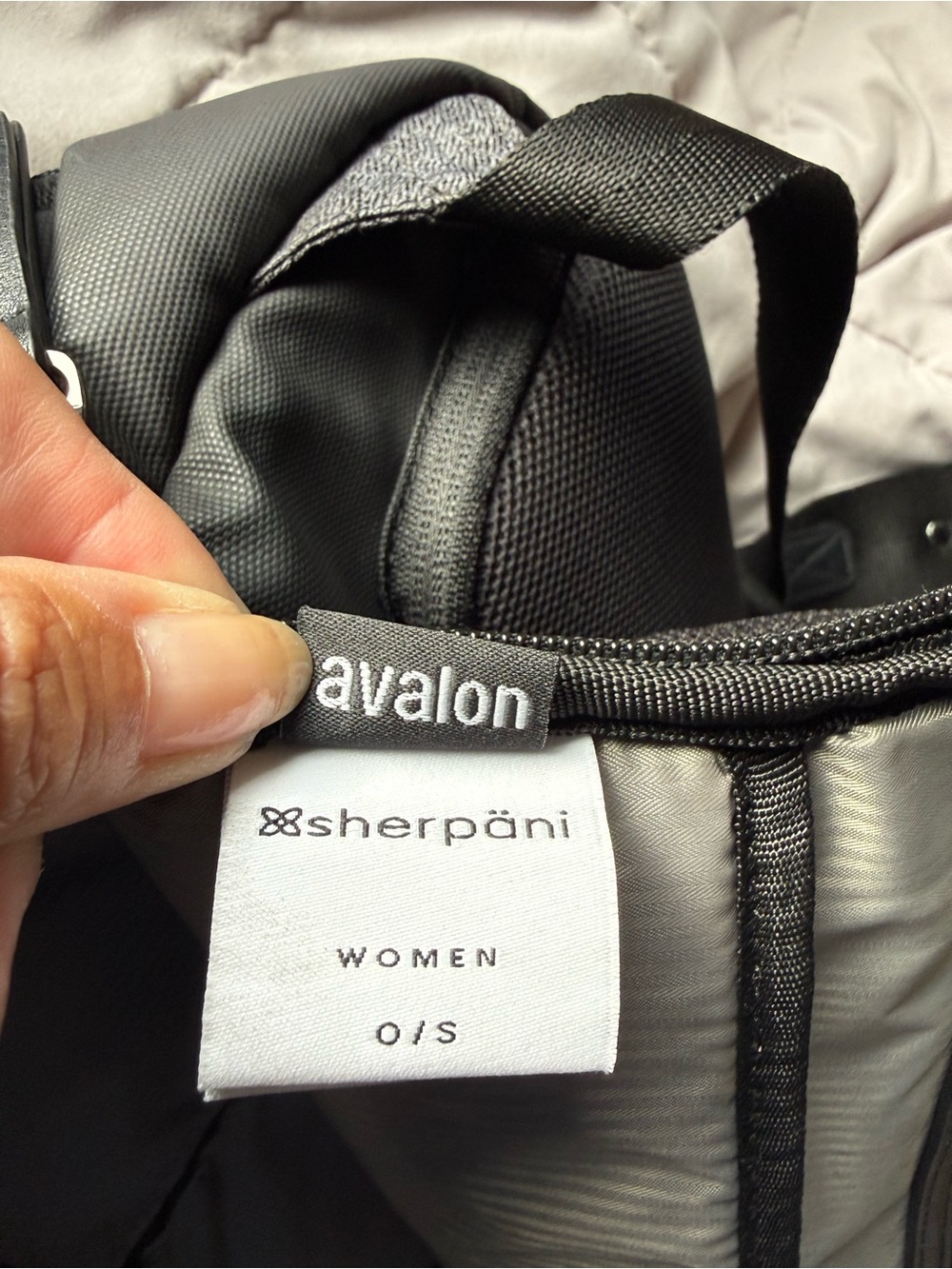 Sherpani Gray and Black Women's Everyday Anti Theft Backpack - Picture 3 of 6